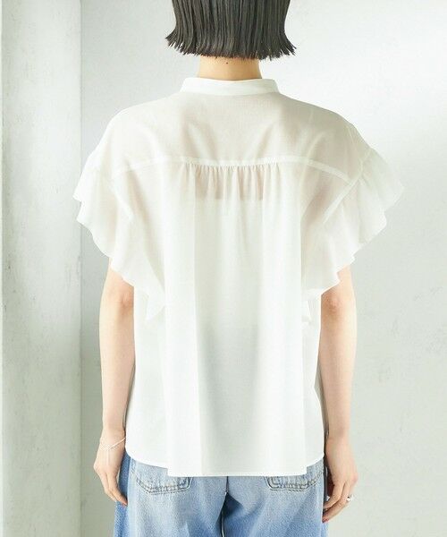 SHIPS / シップス シャツ・ブラウス | 《予約》〈接触冷感/洗濯機可能〉SUUSUU フリル ギャザー ブラウス | 詳細13