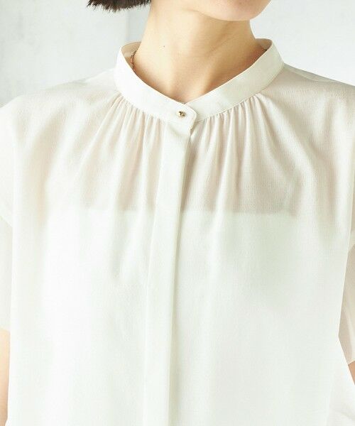 SHIPS / シップス シャツ・ブラウス | 《予約》〈接触冷感/洗濯機可能〉SUUSUU フリル ギャザー ブラウス | 詳細15