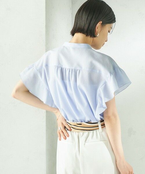 SHIPS / シップス シャツ・ブラウス | 《予約》〈接触冷感/洗濯機可能〉SUUSUU フリル ギャザー ブラウス | 詳細23