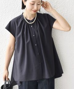 SHIPS / シップス シャツ・ブラウス | 〈UVカット/吸水速乾/接触冷感/防シワ〉ハンカチーフ ヘムライン バック フレア ブラウス
