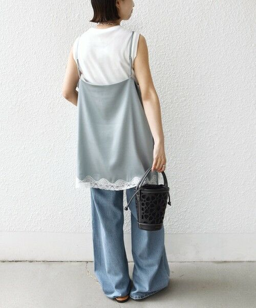 SHIPS / シップス キャミソール・チューブトップ | 〈手洗い可能〉レース トリム キャミソール | 詳細15