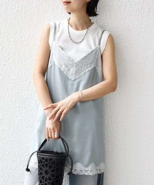 SHIPS / シップス キャミソール・チューブトップ | 〈手洗い可能〉レース トリム キャミソール | 詳細17