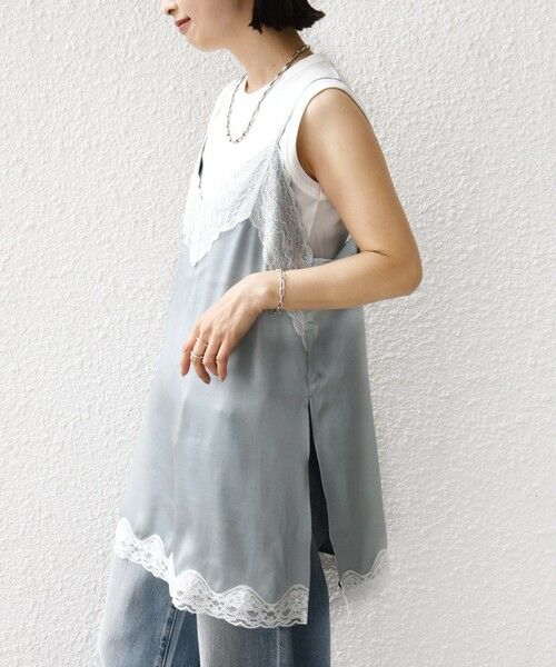 SHIPS / シップス キャミソール・チューブトップ | 〈手洗い可能〉レース トリム キャミソール | 詳細18