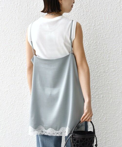 SHIPS / シップス キャミソール・チューブトップ | 〈手洗い可能〉レース トリム キャミソール | 詳細19