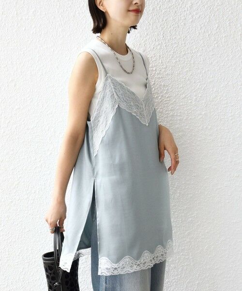 SHIPS / シップス キャミソール・チューブトップ | 〈手洗い可能〉レース トリム キャミソール | 詳細20