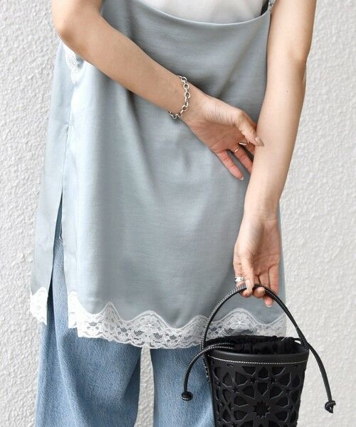 SHIPS / シップス キャミソール・チューブトップ | 〈手洗い可能〉レース トリム キャミソール | 詳細22