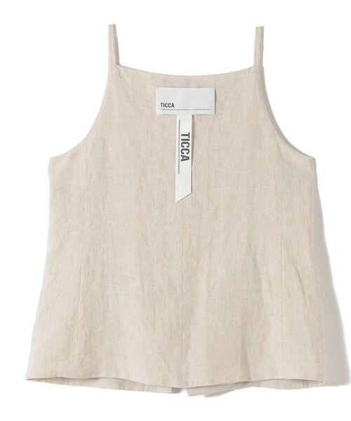 SHIPS / シップス ベスト | 《予約》TICCA:〈手洗い可能〉リネン キャミソール ベスト | 詳細14