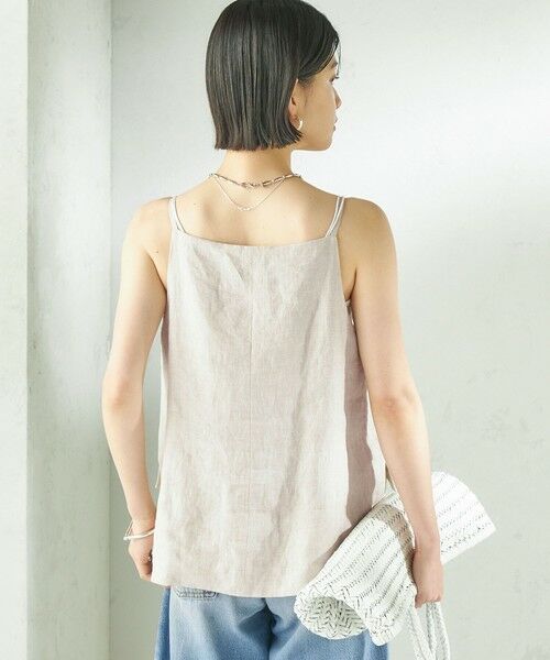 SHIPS / シップス ベスト | 《予約》TICCA:〈手洗い可能〉リネン キャミソール ベスト | 詳細7