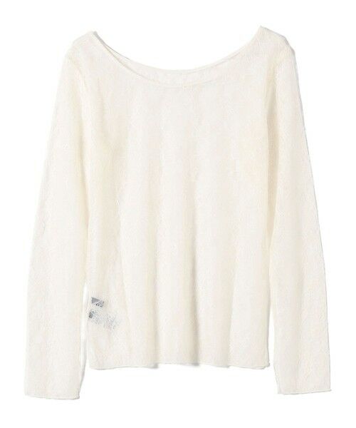 SHIPS / シップス Tシャツ | little black:〈手洗い可能〉2WAY レース ロング スリーブ TEE | 詳細12
