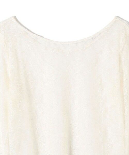 SHIPS / シップス Tシャツ | little black:〈手洗い可能〉2WAY レース ロング スリーブ TEE | 詳細13