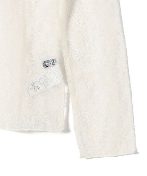 SHIPS / シップス Tシャツ | little black:〈手洗い可能〉2WAY レース ロング スリーブ TEE | 詳細3