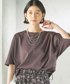 SHIPS / シップス カットソー | 《予約》〈接触冷感/吸水速乾/洗濯機可能〉ハイゲージ ポンチ ドルマン カットソー