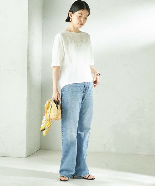 SHIPS / シップス カットソー | 《予約》〈接触冷感/吸水速乾/洗濯機可能〉ハイゲージ ポンチ ドルマン カットソー | 詳細4