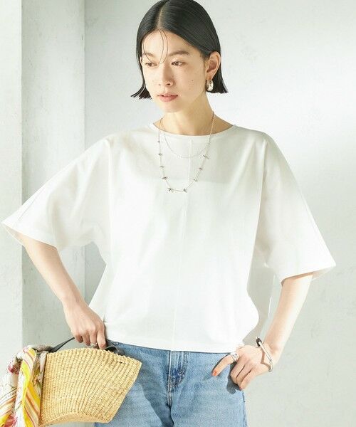 SHIPS / シップス カットソー | 《予約》〈接触冷感/吸水速乾/洗濯機可能〉ハイゲージ ポンチ ドルマン カットソー | 詳細5