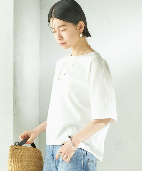 SHIPS / シップス カットソー | 《予約》〈接触冷感/吸水速乾/洗濯機可能〉ハイゲージ ポンチ ドルマン カットソー | 詳細6