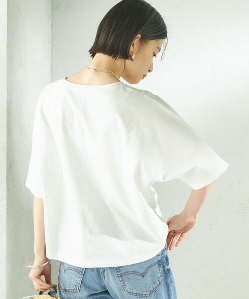 SHIPS / シップス カットソー | 《予約》〈接触冷感/吸水速乾/洗濯機可能〉ハイゲージ ポンチ ドルマン カットソー | 詳細7