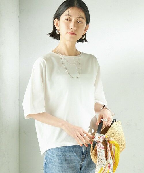 SHIPS / シップス カットソー | 《予約》〈接触冷感/吸水速乾/洗濯機可能〉ハイゲージ ポンチ ドルマン カットソー | 詳細8