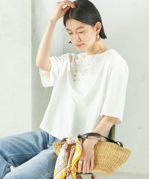 SHIPS / シップス カットソー | 《予約》〈接触冷感/吸水速乾/洗濯機可能〉ハイゲージ ポンチ ドルマン カットソー | 詳細9