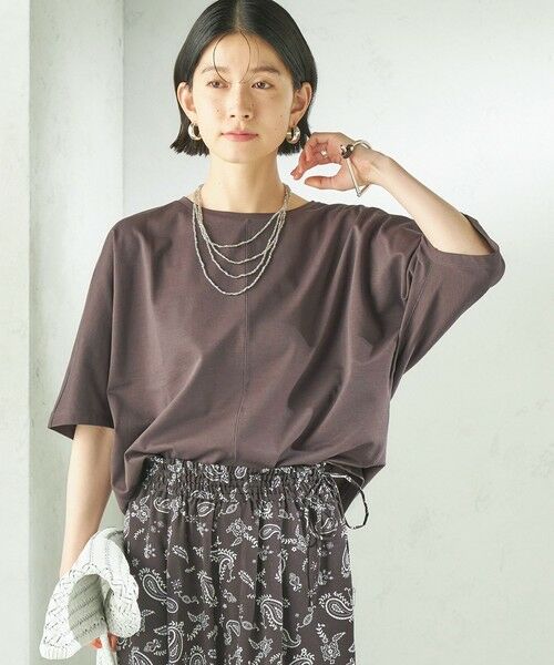 SHIPS / シップス カットソー | 《予約》〈接触冷感/吸水速乾/洗濯機可能〉ハイゲージ ポンチ ドルマン カットソー | 詳細16