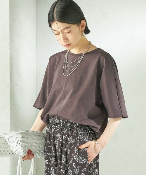 SHIPS / シップス カットソー | 《予約》〈接触冷感/吸水速乾/洗濯機可能〉ハイゲージ ポンチ ドルマン カットソー | 詳細17