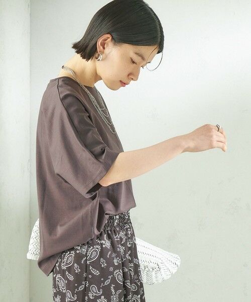 SHIPS / シップス カットソー | 《予約》〈接触冷感/吸水速乾/洗濯機可能〉ハイゲージ ポンチ ドルマン カットソー | 詳細19