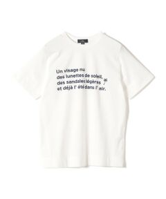 SHIPS / シップス Tシャツ | SHIPS Primary Navy Label:PALM TREE ラバー プリント TEE