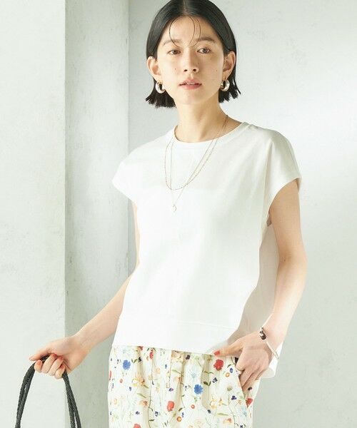 SHIPS / シップス カットソー | 《予約》〈接触冷感/吸水速乾/洗濯機可能〉ハイゲージ ポンチ コクーン カットソー | 詳細6