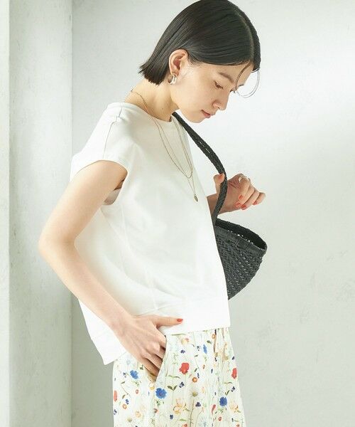 SHIPS / シップス カットソー | 《予約》〈接触冷感/吸水速乾/洗濯機可能〉ハイゲージ ポンチ コクーン カットソー | 詳細8