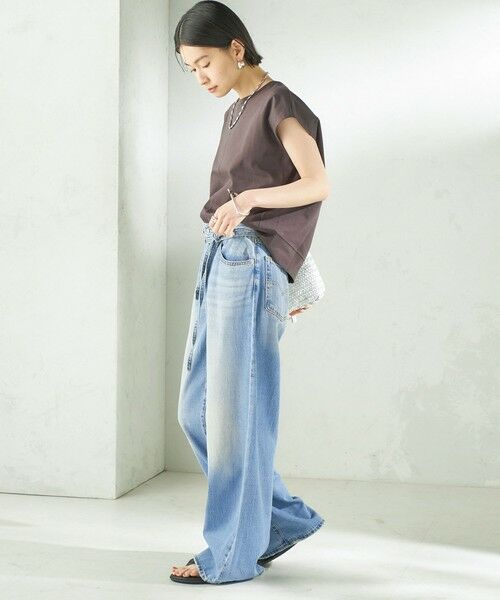 SHIPS / シップス カットソー | 《予約》〈接触冷感/吸水速乾/洗濯機可能〉ハイゲージ ポンチ コクーン カットソー | 詳細12