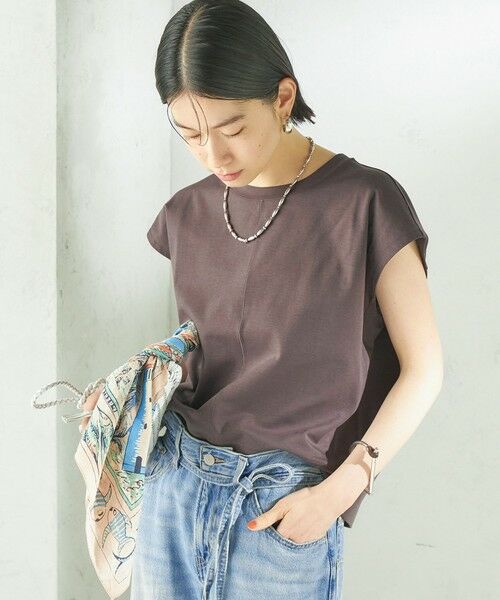 SHIPS / シップス カットソー | 《予約》〈接触冷感/吸水速乾/洗濯機可能〉ハイゲージ ポンチ コクーン カットソー | 詳細16