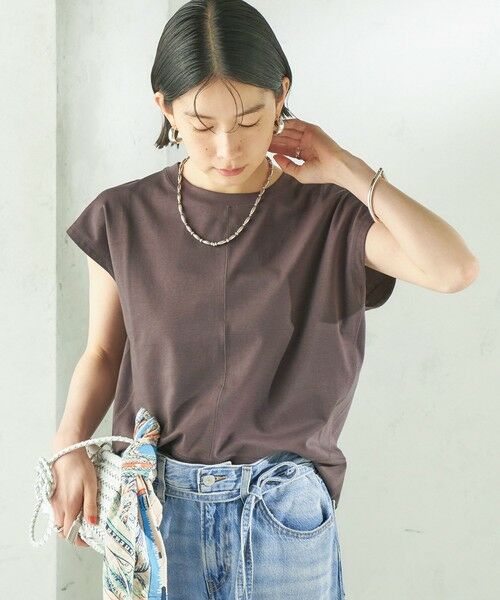 SHIPS / シップス カットソー | 《予約》〈接触冷感/吸水速乾/洗濯機可能〉ハイゲージ ポンチ コクーン カットソー | 詳細19