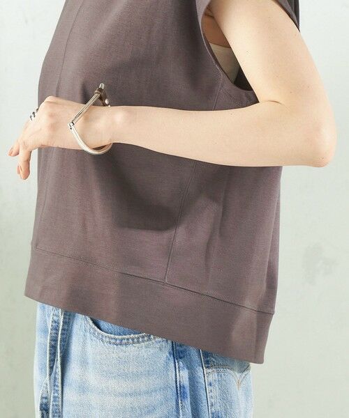 SHIPS / シップス カットソー | 《予約》〈接触冷感/吸水速乾/洗濯機可能〉ハイゲージ ポンチ コクーン カットソー | 詳細30