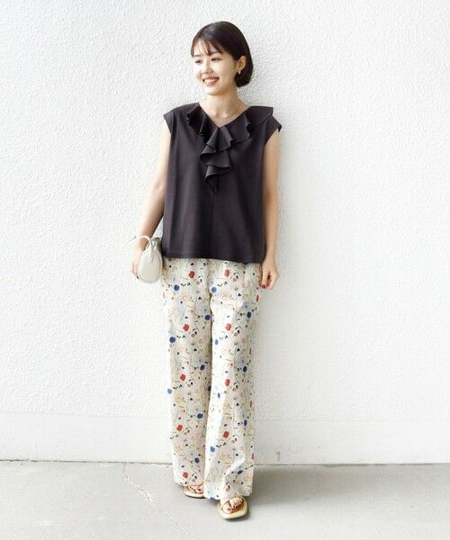 SHIPS / シップス カットソー（半袖以外） | 《予約》【WEB限定】〈接触冷感/吸水速乾/洗濯機可能〉ハイゲージ ポンチ フリル カットソー | 詳細11