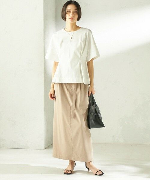 SHIPS / シップス カットソー | 《予約》〈手洗い可能〉シルケット ポンチ レース コンビ プルオーバー | 詳細1