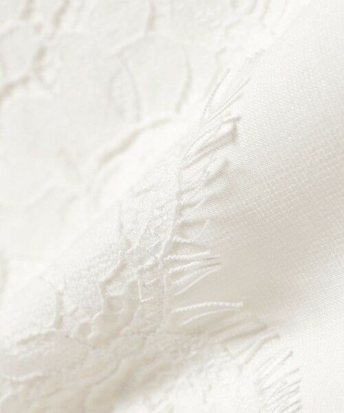 SHIPS / シップス カットソー | 《予約》〈手洗い可能〉シルケット ポンチ レース コンビ プルオーバー | 詳細13