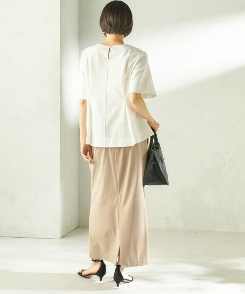 SHIPS / シップス カットソー | 《予約》〈手洗い可能〉シルケット ポンチ レース コンビ プルオーバー | 詳細3