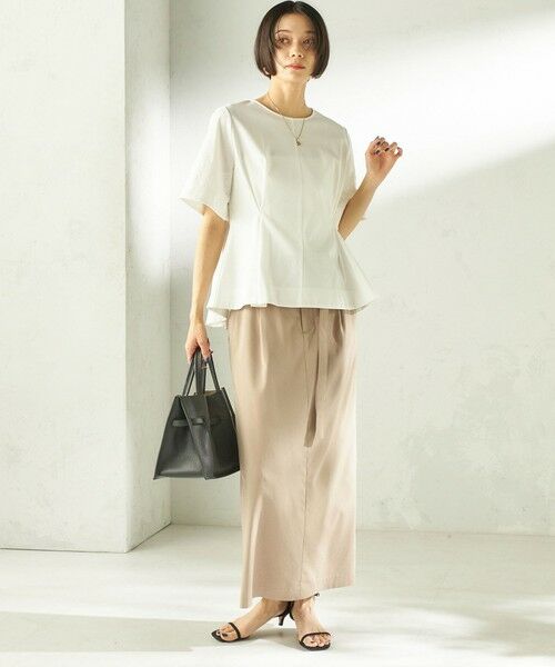 SHIPS / シップス カットソー | 《予約》〈手洗い可能〉シルケット ポンチ レース コンビ プルオーバー | 詳細4