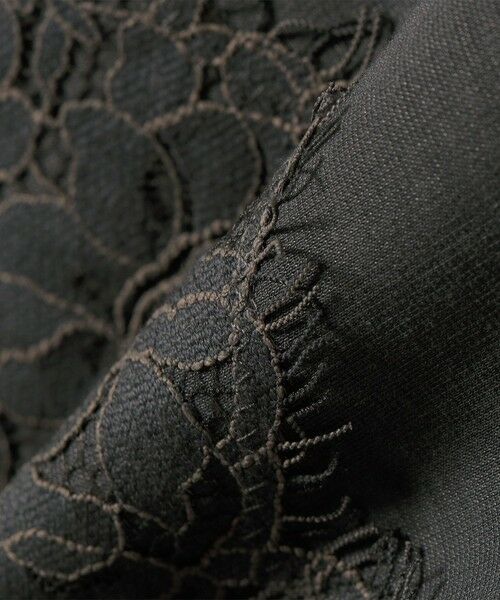 SHIPS / シップス カットソー | 《予約》〈手洗い可能〉シルケット ポンチ レース コンビ プルオーバー | 詳細30