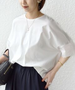 SHIPS / シップス カットソー | 〈接触冷感 / 手洗い可能〉裾 バルーン シアー ドッキング プルオーバー