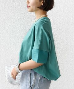 SHIPS / シップス カットソー | 〈接触冷感 / 手洗い可能〉裾 バルーン シアー ドッキング プルオーバー