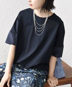 SHIPS / シップス カットソー | 〈接触冷感 / 手洗い可能〉裾 バルーン シアー ドッキング プルオーバー