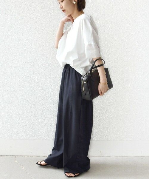 SHIPS / シップス カットソー | 〈接触冷感 / 手洗い可能〉裾 バルーン シアー ドッキング プルオーバー | 詳細2