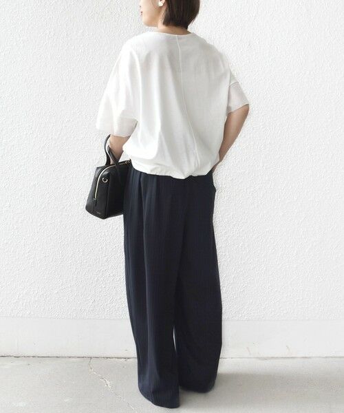 SHIPS / シップス カットソー | 〈接触冷感 / 手洗い可能〉裾 バルーン シアー ドッキング プルオーバー | 詳細3