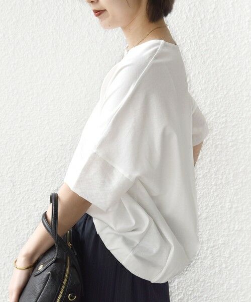 SHIPS / シップス カットソー | 〈接触冷感 / 手洗い可能〉裾 バルーン シアー ドッキング プルオーバー | 詳細6