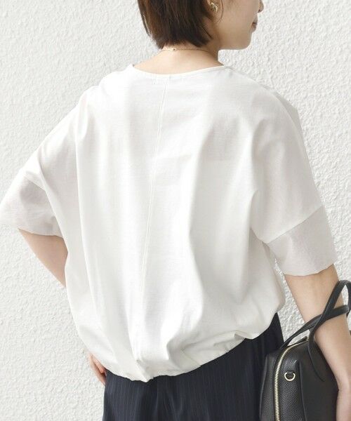 SHIPS / シップス カットソー | 〈接触冷感 / 手洗い可能〉裾 バルーン シアー ドッキング プルオーバー | 詳細7