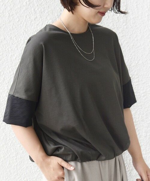 SHIPS / シップス カットソー | 《一部追加》〈接触冷感 / 手洗い可能〉裾 バルーン シアー ドッキング プルオーバー | 詳細16
