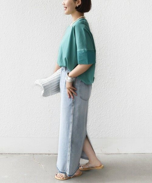 SHIPS / シップス カットソー | 〈接触冷感 / 手洗い可能〉裾 バルーン シアー ドッキング プルオーバー | 詳細12