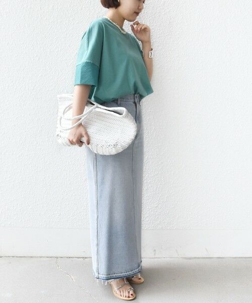 SHIPS / シップス カットソー | 〈接触冷感 / 手洗い可能〉裾 バルーン シアー ドッキング プルオーバー | 詳細14