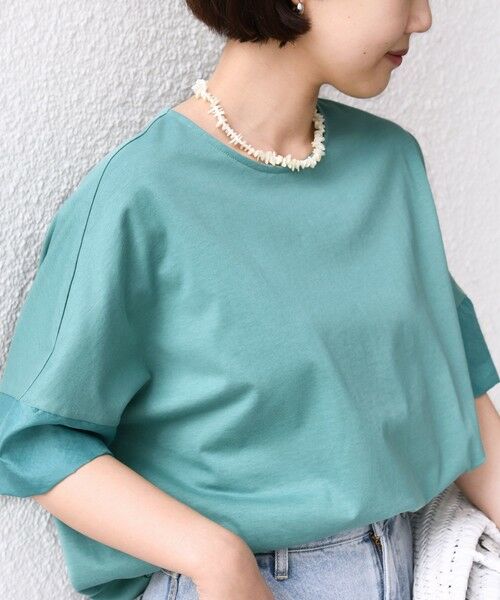 SHIPS / シップス カットソー | 〈接触冷感 / 手洗い可能〉裾 バルーン シアー ドッキング プルオーバー | 詳細19