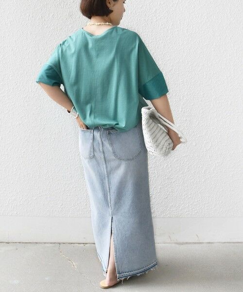 SHIPS / シップス カットソー | 《一部追加》〈接触冷感 / 手洗い可能〉裾 バルーン シアー ドッキング プルオーバー | 詳細20